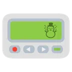 pager + bałwanek bez śniegu