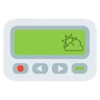 pager + słońce zza chmury