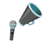 megaphone + microphone