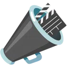 megaphone + clapper board