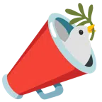 megaphone + dove
