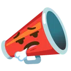 megaphone + face exhaling