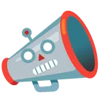 megaphone + robot