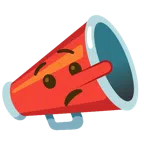 megaphone + lying face
