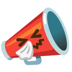 megaphone + sneezing face