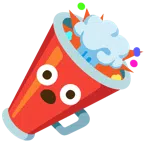 megaphone + exploding head
