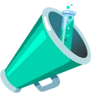 megaphone + test tube
