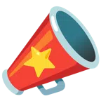megaphone + star
