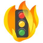 fuoco + semaforo verticale