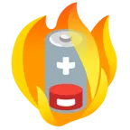 fuoco + batteria scarica