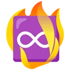 fuoco + simbolo dell’infinito