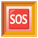 gerahmtes Bild + SOS-Zeichen