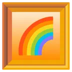 gerahmtes Bild + Regenbogen