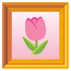 gerahmtes Bild + Tulpe