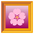 gerahmtes Bild + Kirschblüte