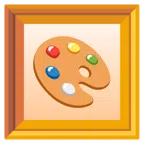 obrazek w ramce + paleta malarska