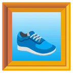 gerahmtes Bild + Sportschuh
