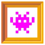 gerahmtes Bild + Computerspiel-Monster