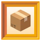gerahmtes Bild + Paket