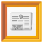 gerahmtes Bild + Zeitung