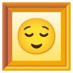 gerahmtes Bild + erleichtertes Gesicht