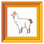 obrazek w ramce + lama