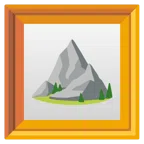 gerahmtes Bild + Berg