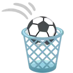 cestino + pallone da calcio