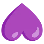 upside-down face + purple heart