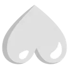 upside-down face + white heart
