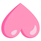 upside-down face + pink heart
