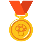 medal za 1. miejsce + grzyb