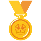 Goldmedaille + Krone