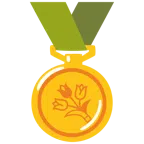 medal za 1. miejsce + bukiet kwiatów