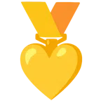 medal za 1. miejsce + żółte serce