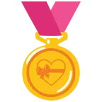 medal za 1. miejsce + serce ze wstążką