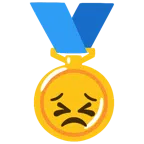 medal za 1. miejsce + uparta twarz