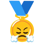 medal za 1. miejsce + prychająca twarz