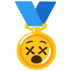 medal za 1. miejsce + oszołomiona twarz