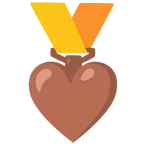 medal za 1. miejsce + brązowe serce