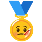 medal za 1. miejsce + twarz z termometrem