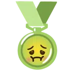 medal za 1. miejsce + twarz z mdłościami