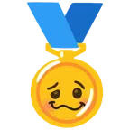 medal za 1. miejsce + zamroczona twarz