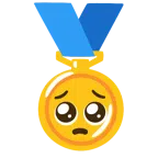 medal za 1. miejsce + błagająca twarz