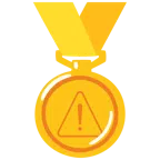 Goldmedaille + Warnung
