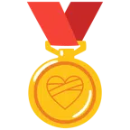 medal za 1. miejsce + uleczone serce