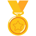 medal za 1. miejsce + gwiazda