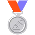 Silbermedaille + Regenbogen