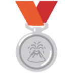 Silbermedaille + Vulkan