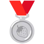 Silbermedaille + Erdbeere